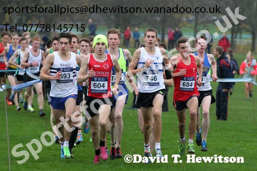 Junior men's European Cross Country Trials, Sefton Park, Liverpool. Photo: David T. Hewitson/Sports for All Pics